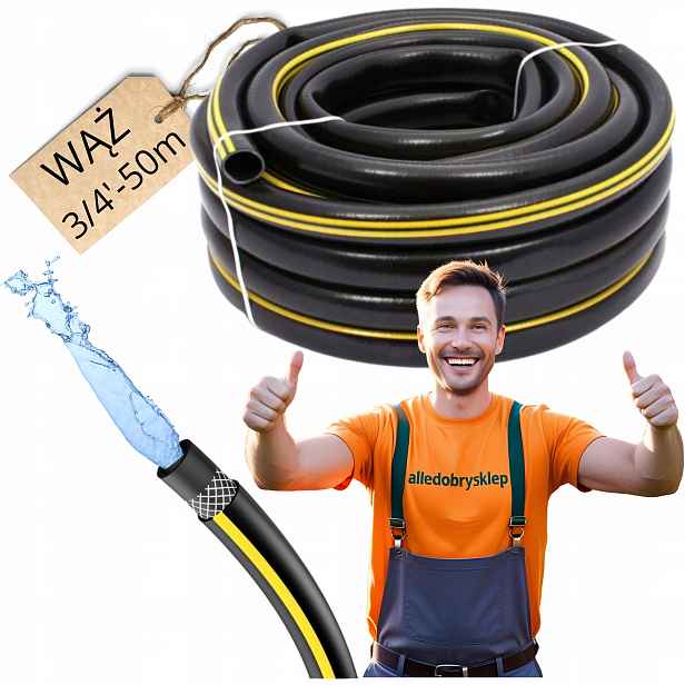 Hadice 3/4 50 m Zesílená 3-VRSTVÁ Na Zavlažování