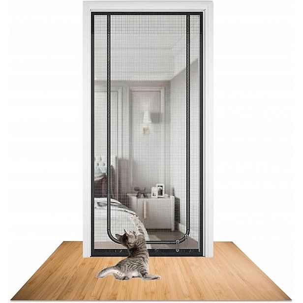 Moskytiéra Pro Kočky Na Dveře A Balkon 90X200 S Oboustranným Zámkem, Pevná