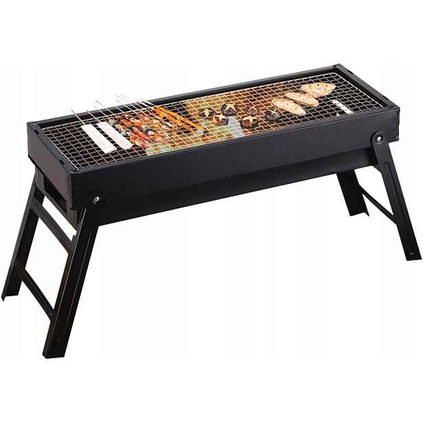 Přenosný Kempingový Gril Na Uhlí, Piknikový, Supatmul Bbq, Ocelový