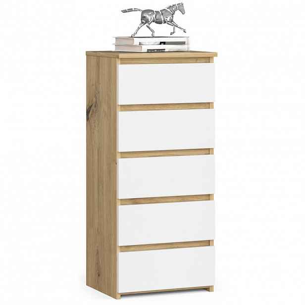 RAUMHIRSCH FURNITURE KOMODA dub Artisan, bílá 92/40/35