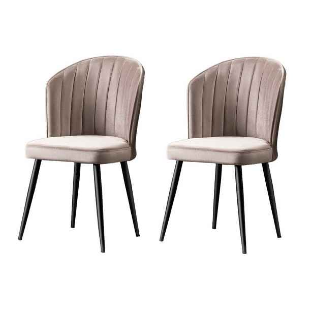 Sada jídelních židlí Rubi Cappuccino and Black, 2 ks