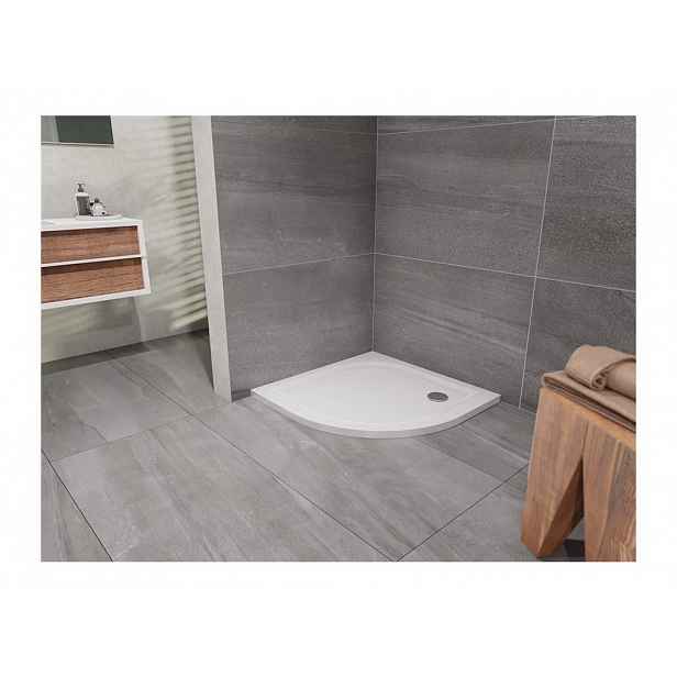 Vanička sprchová Lansanit EX 900×900×35 mm R 550 litý mramor