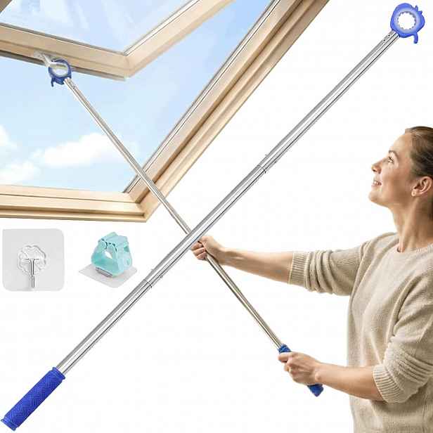 Teleskopická tyč 117 cm pro otevírání střešních oken a obsluhu rolet