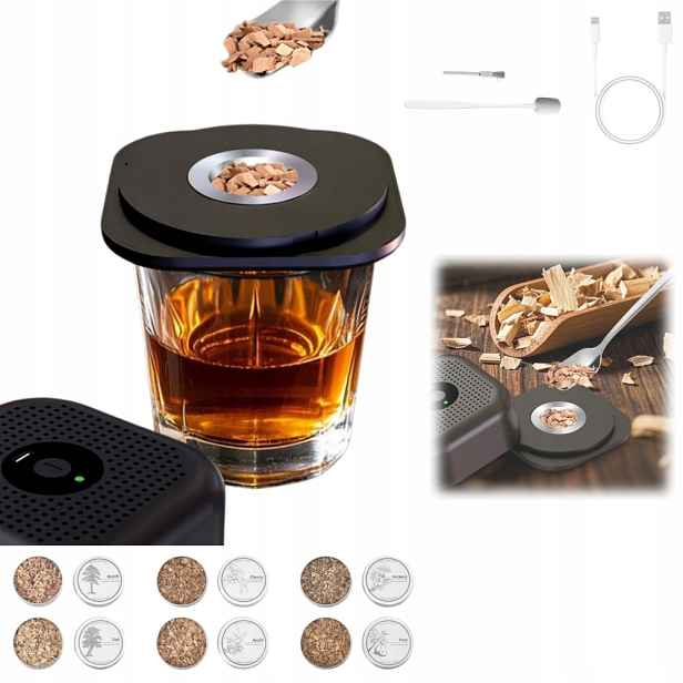 Elektrická Sada Na Uzení Whisky Smoker S Nástroji Na Nápoje