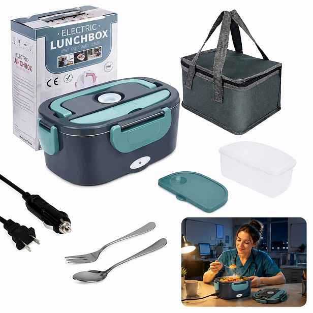 Elektrický Lunchbox pro nákladní automobily do kanceláře Ocel 304 1.5L