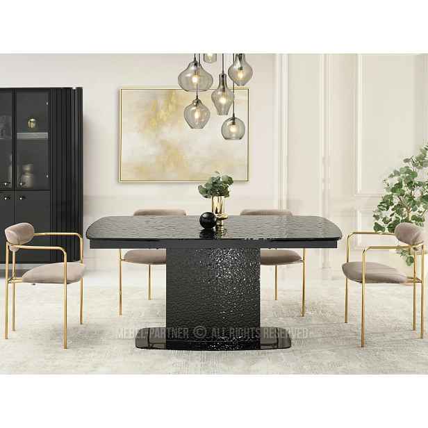 Rozkládací jídelní stůl 160(240)x90 BELLO - černý