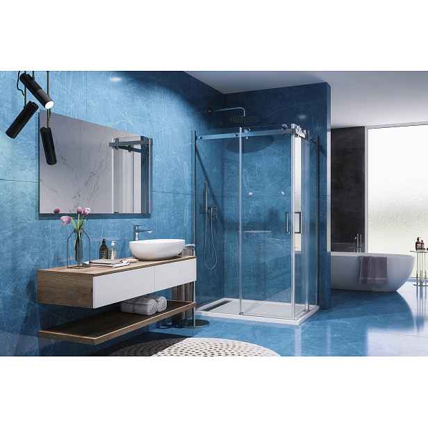 TEKNO R34 120x90cm Luxusní sprchová zástěna čiré sklo 8mm