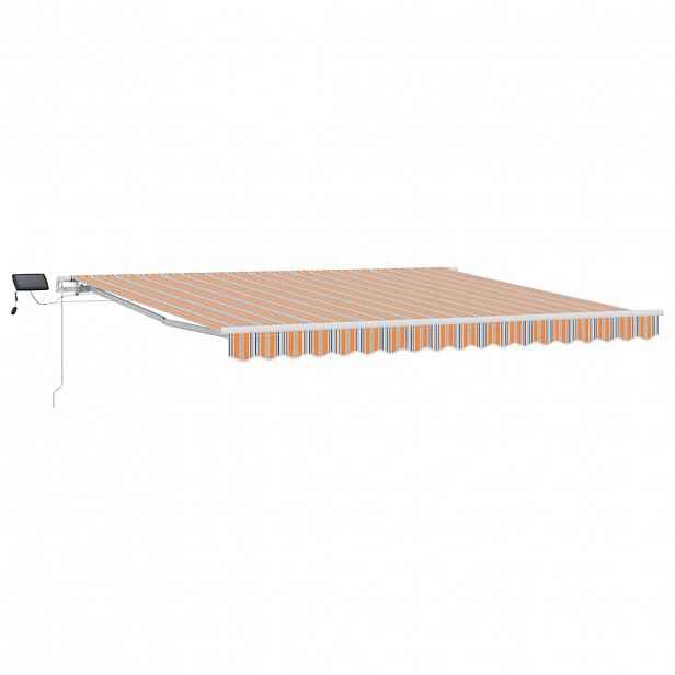 vidaXL Stahovací markýza Vícebarevný 400 × 300 cm Látka a hliník