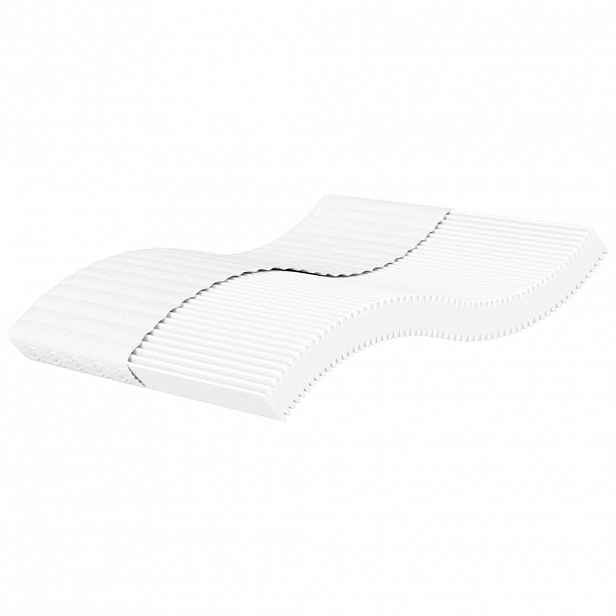 vidaXL Pěnová matrace bílá 100 x 210 cm tvrdost H2 H3