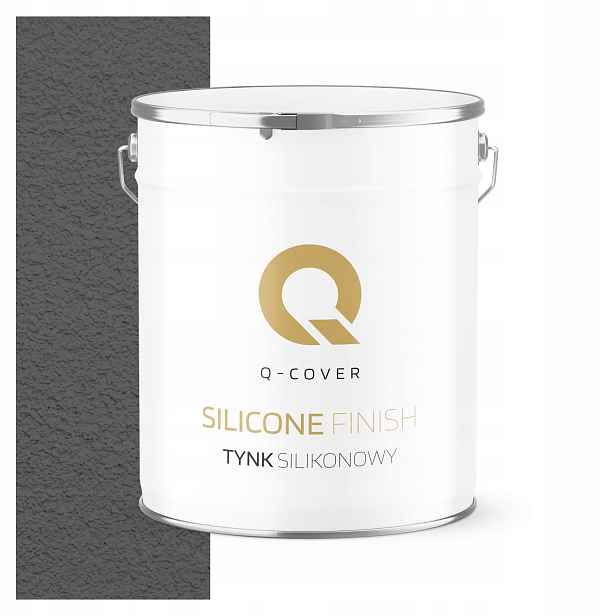 Fasádní Silikonová Omítka Šedá Tmavá F276 7KG Granulace 2.0mm