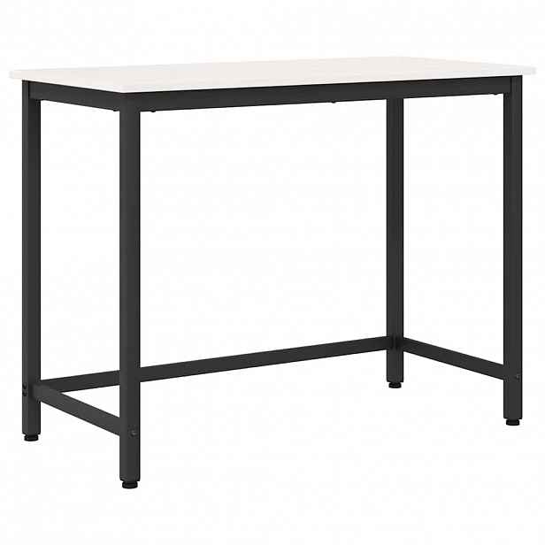 vidaXL stůl Bílá 100 x 50 x 77 cm Inženýrské dřevo a ocel