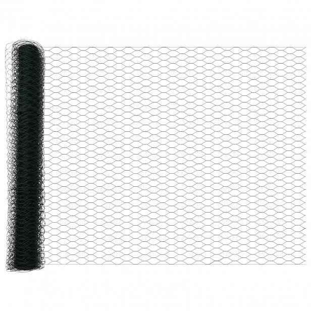vidaXL Hexagonální oplocení 1,4 x 10 m PVC Zelená