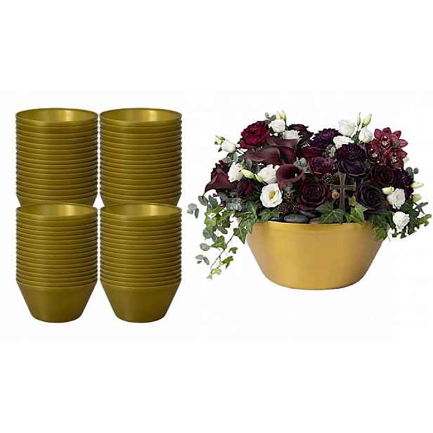 50 x mini květináč 13 cm ikebana obal Velkoobchod na aranžování kompozic apod.