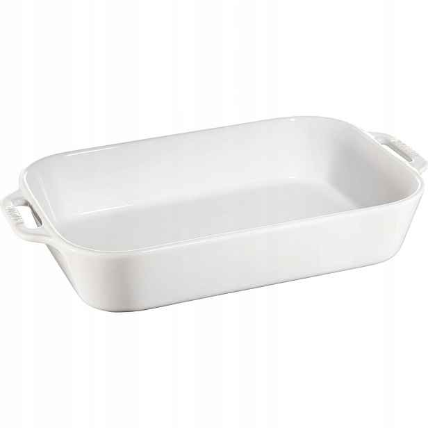 Keramická Miska Staub Cooking Obdélníková 4.5 l 34x24 cm Bílá
