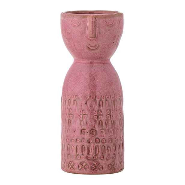 Růžová ručně vyrobená váza z kameniny (výška 14,5 cm) Embla – Bloomingville