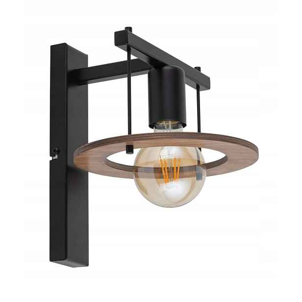 Sigma Lighting Coffee nástěnné svítidlo boho černo-hnědé 1xE27 max 15W IP20