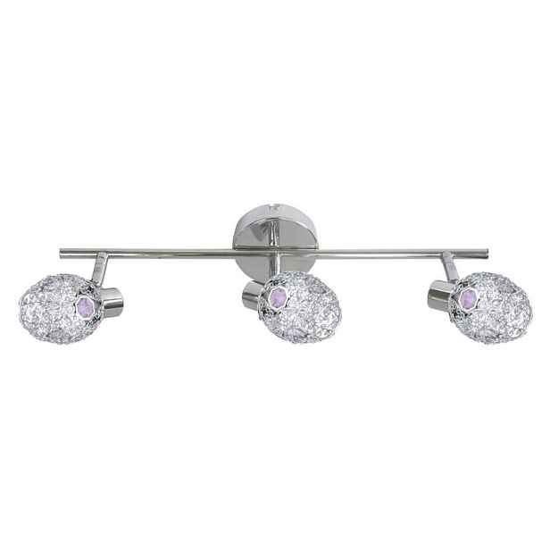 Stropní lampa Candlellux Golden 3X40W G9 chrom fialová
