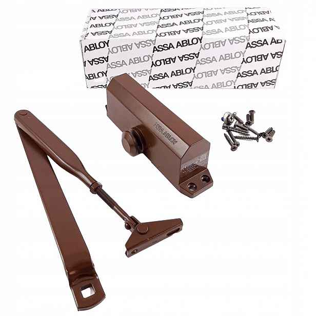 Samozavírač dveří 80 kg hnědý Assa Abloy DC110