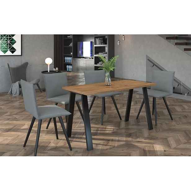 Casarredo Jídelní stůl KOLINA 185x90 cm černá/lancelot