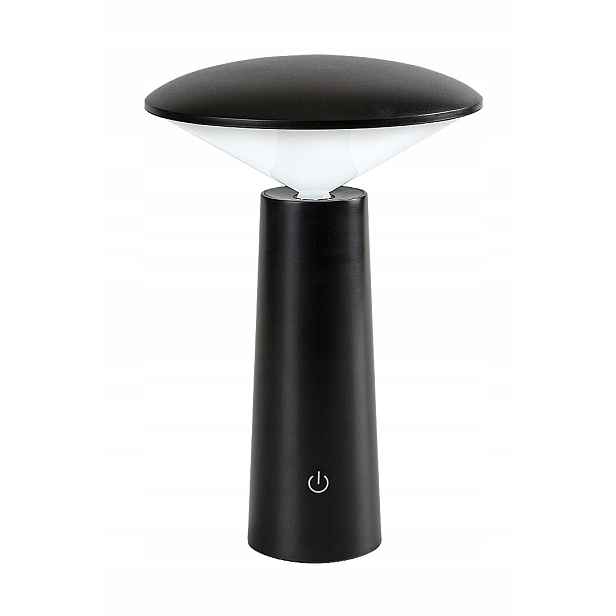 Dekorativní stolní lampa černá led usb-c ip20 3w Polperro Rabalux