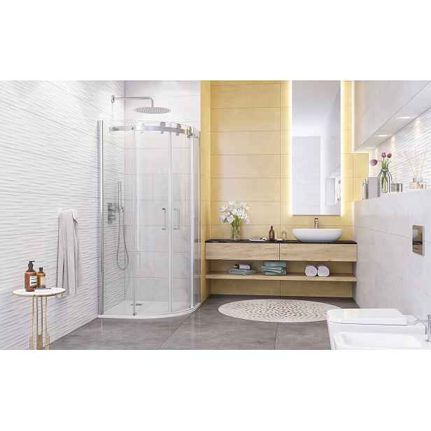 TEKNO S4 90 cm CHROM Sprchová zástěna čiré sklo, 8mm