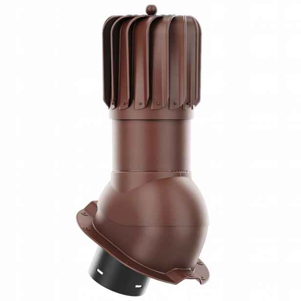 Větrací komín Otočný podlouhlý fi125 pro Budmat Taira Bronz 8017