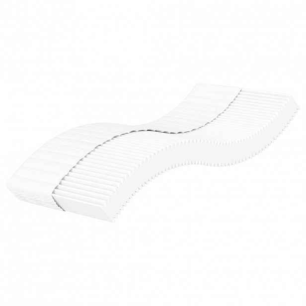 vidaXL Pěnová matrace bílá 100 x 220 cm tvrdost H2 H3