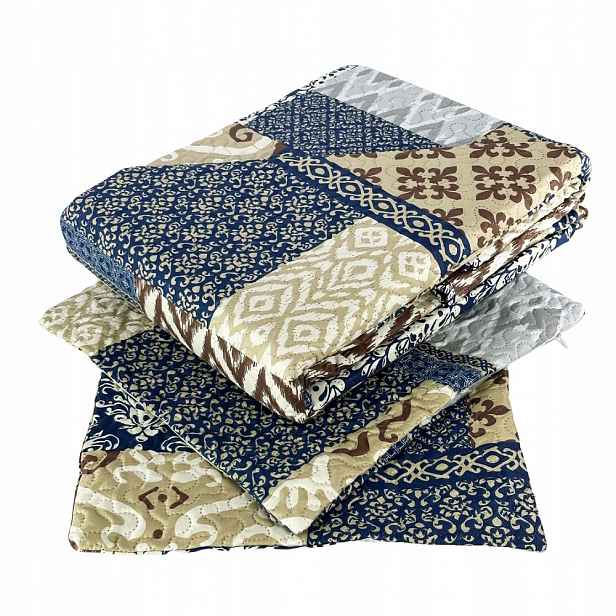 Přehoz na postel 220x240 2x 40x40cm Tavira patchwork SY-6750