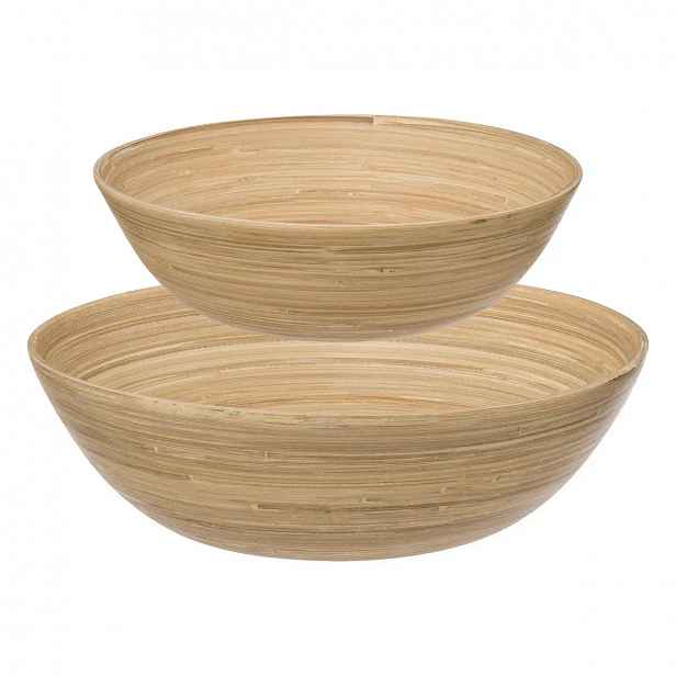 Sada 2 bambusových misek SALAD BOWL