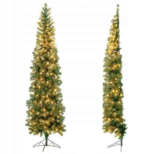 Umělý vánoční stromeček s Led osvětlením Costway 210 cm