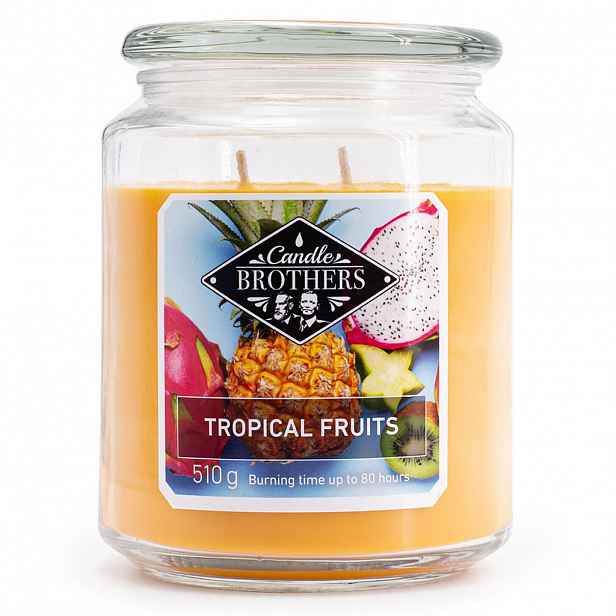 VONNÁ SVÍČKA Vícebarevná Tropical Fruits ve skle 100 h
