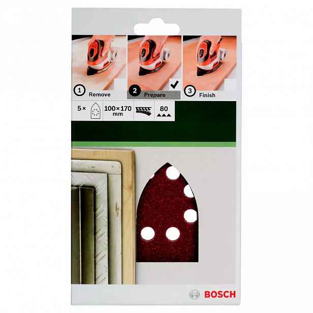 Brusný papír Ř100x160 Mm, G80, 8 Děr, Suchý Zip B&D Mult