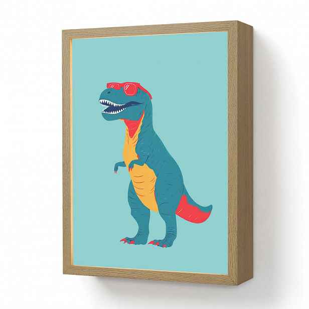OnlyWow DOBÍJECÍ NOČNÍ LAMPIČKA Dinosaurus - Modrá - Sluneční brýle 30x40 cm
