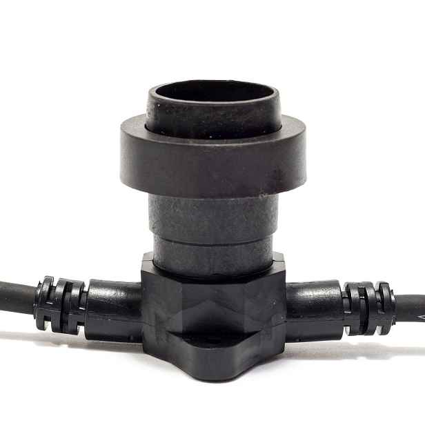 Easy Fix objímka pro žárovky s paticí E27, 0,3 m, 1 objímka, IP67, černá barva