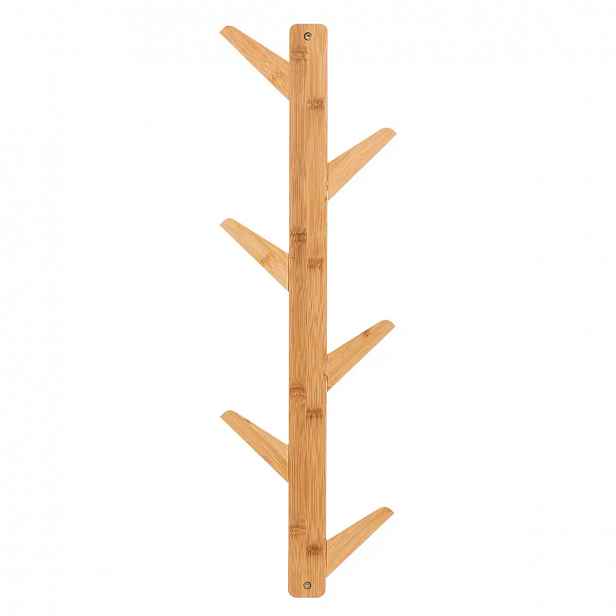 Bambusový věšák na zeď s 6 háčky COAT