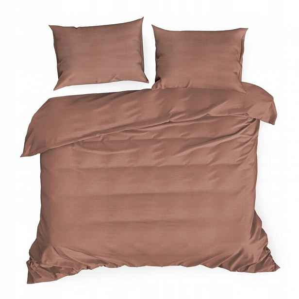 Komplet NOVA3 marsala 180 cm x 200 cm 2 x 70x80 povlečení bavlna na povlečení