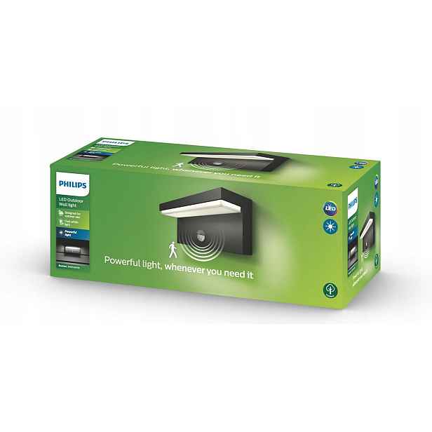 Led zahradní nástěnné fasádní svítidlo Bustan Ir 4,5W s senzorem Philips