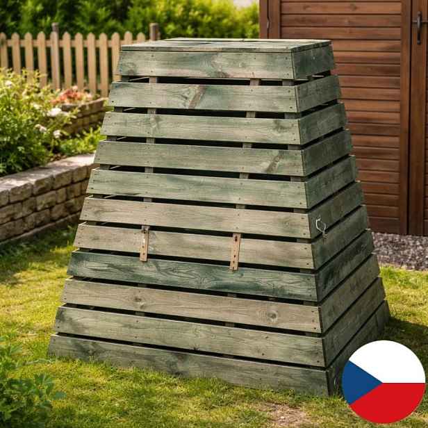 Tonap dřevěný kompostér 800 l TP106587