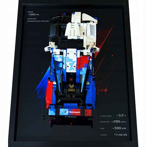 Rámeček s držákem na sadu Lego Technic 42226 Bmw M4 GT3 Evo