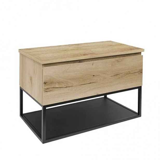 Koupelnová skříňka s krycí deskou SAT B-Way dub mat BWAY100OAKDESK