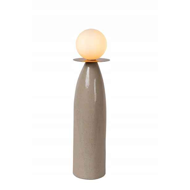 Lucide Figaro stolní lampa Art Deco porcelán šedá 49 Cm G9 10W