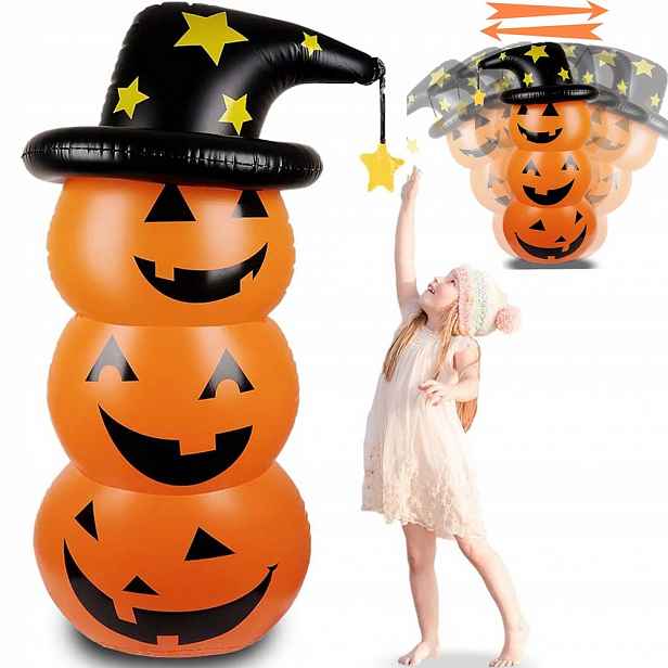 Nafukovací Dýně Halloween 140 CM Velká Zahradní Dekorace S Vodou