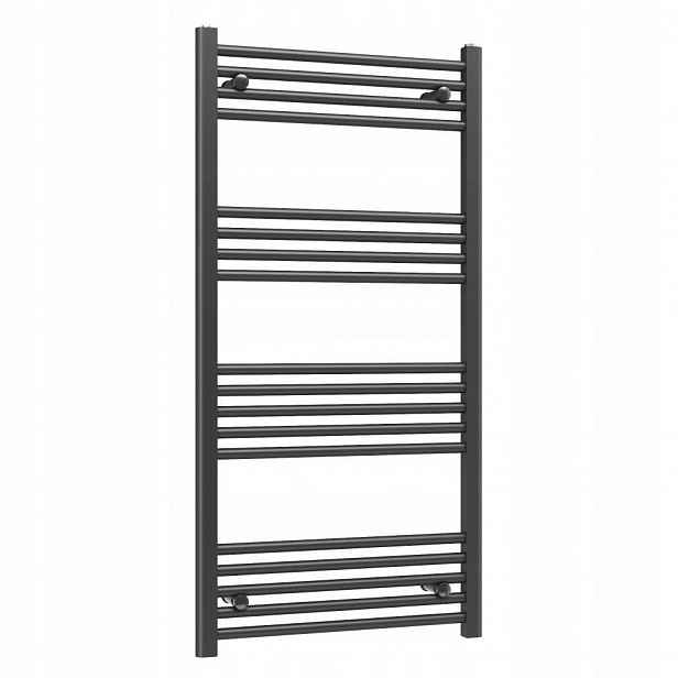 Ohřívač Basic 60x120 cm černý koupelnový žebříkový radiátor Gamma