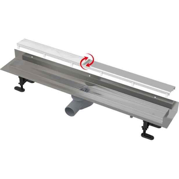 Sprchový žlab Alcaplast DOUBLE9 FIT AND GO ke stěně 95 cm nerez APZ23DOUBLE9950