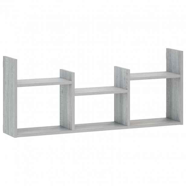 vidaXL Nástěnná polička Šedý Sonoma 97,5 x 17 x 40 cm Kompozitní dřevo