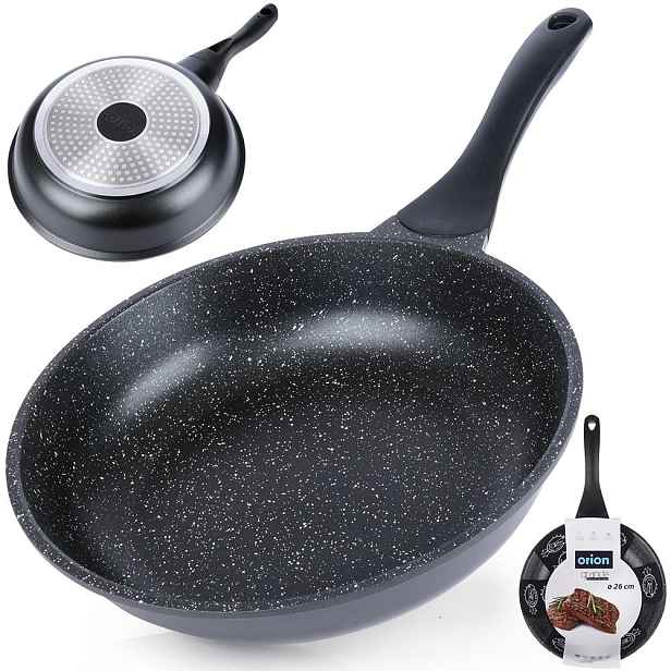 Granitová pánev na smažení dušení Orion Grande 26 cm na plyn, indukční