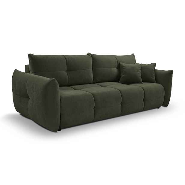 Laski Rozkládací pohovka Base 245 cm Wind 75 tmavě zelená