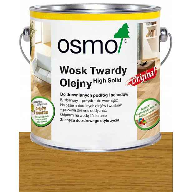 Osmo 3011 tvrdý vosk Orginal Podlahy Nábytek Hračky 0,375L Lesk