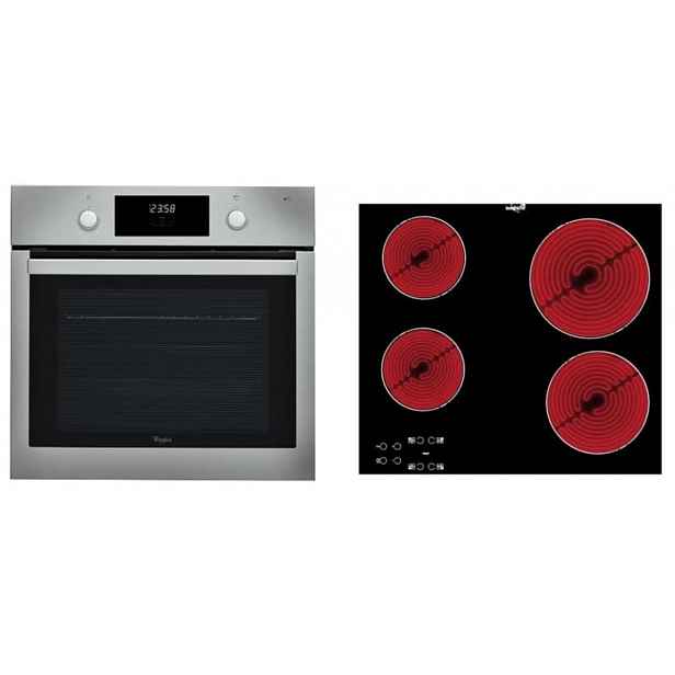 Set spotřebičů Whirlpool trouba OMK58CU1SX + sklokeramická deska AKT8090NE
