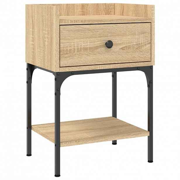 vidaXL Noční stolek dub sonoma 40,5 x 31 x 60 cm kompozitní dřevo